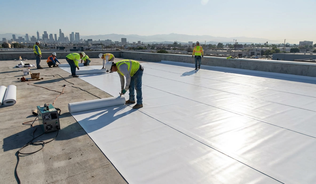 Servicios de impermeabilización de cubiertas TPO