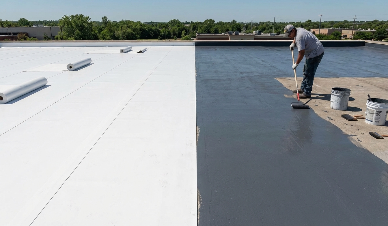 TPO frente a impermeabilizaciones líquidas